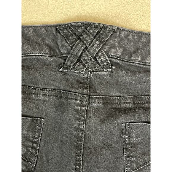 Tripp Nyc Jeans Womens 14S Black‎ Curve T Back Skinny 5 Pocket Zip Fly Denim - Picture 10 of 13